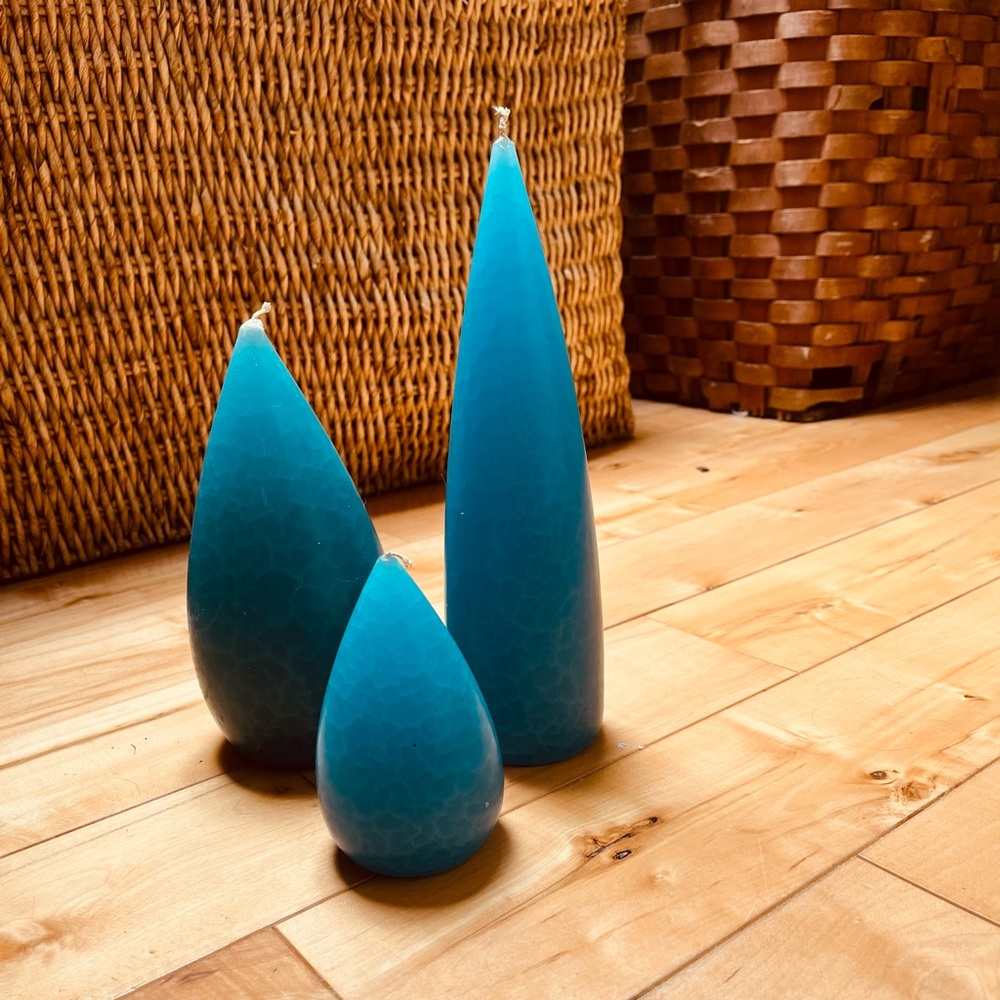 Set of 3 Barrick Design handmade candles.